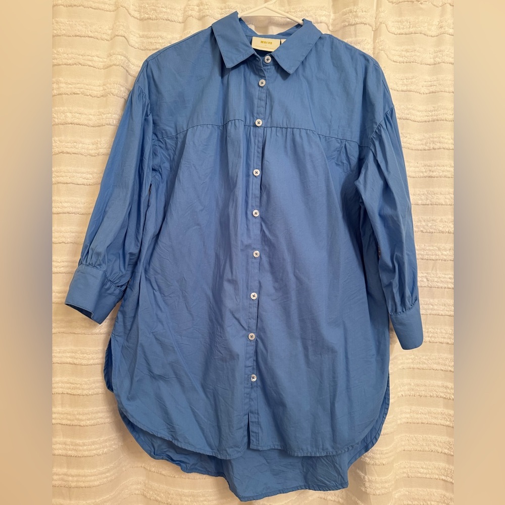 EUC Maeve by Anthropologie  blue blouse